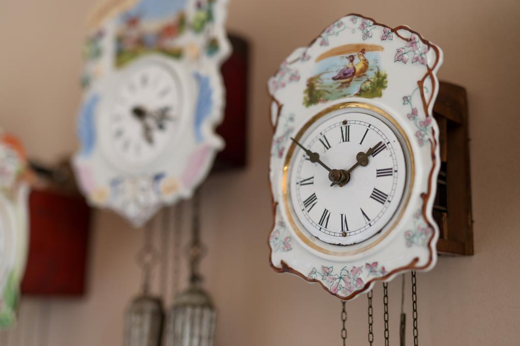 Old porcelain clock